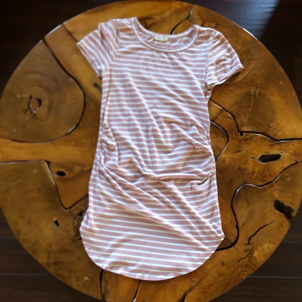 Heart & Hips Maternity Striped Dress